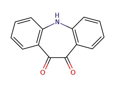 Molecular Structure of 19579-83-0 (5H-Dibenz[b,f]azepine-10,11-dione)