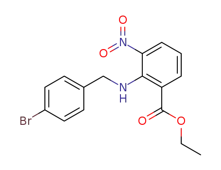 ethyl 2-(4-bromobenzylamine)-3-nitrobenzoate