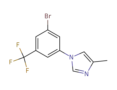 1-[3-bromo-5-(trifluoromethyl)phenyl]-4-methyl-1H-imidazole