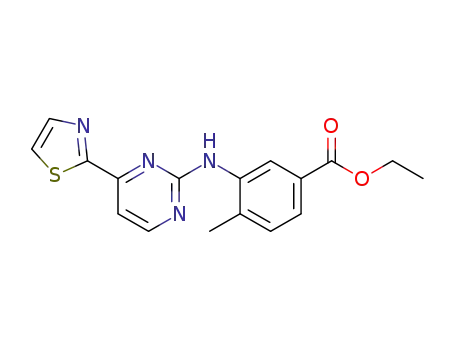 4-methyl-3-(4-thiazole-2-yl-pyrimidine-2-yl-amino)benzoic acid ethyl ester