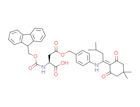Molecular Structure of 269066-08-2 (FMOC-ASP(ODMAB)-OH)