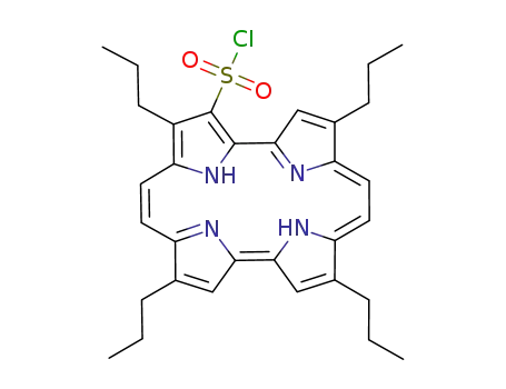 2,7,12,17-tetra-n-propylporphycene-3-sulfonyl chloride