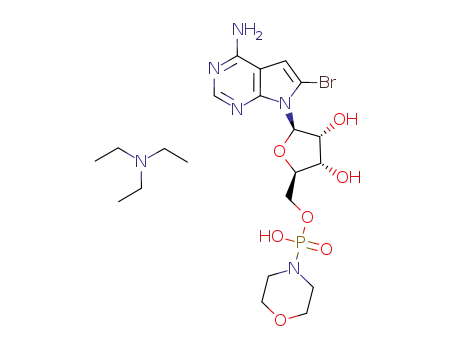 7-deaza-8-bromoadenosine 5'-monophosphate morpholidate triethylammonium salt