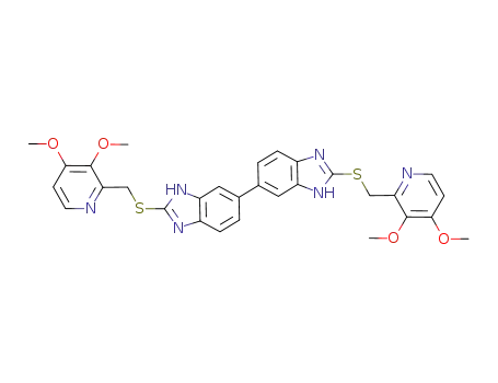 2,2'-di-[[(3,4-dimethoxy)pyridin-2-yl]methylenethio]-5,5'-bis-1H,1'H-benzimidazole