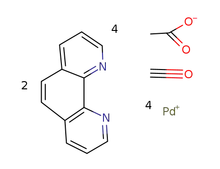 (1,10-phenanthrolino)2-tetrapalladium(CO)(acetate)4