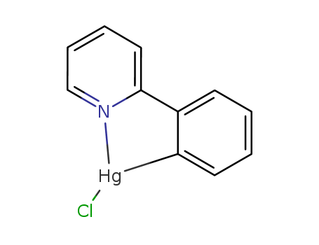 Molecular Structure of 106995-39-5 (Mercury, chloro[2-(2-pyridinyl)phenyl]-)