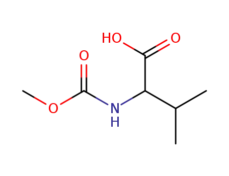Molecular Structure of 111398-44-8 (Valine,  N-(methoxycarbonyl)-)