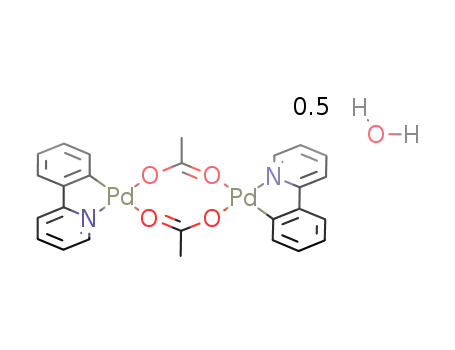 2-(2'-pyridyl)phenylpalladium(II) acetate * 0.5H2O
