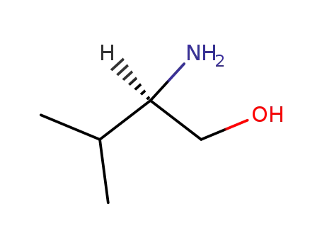 Molecular Structure of 4276-09-9 ((R)-(-)-2-Amino-3-methyl-1-butanol)