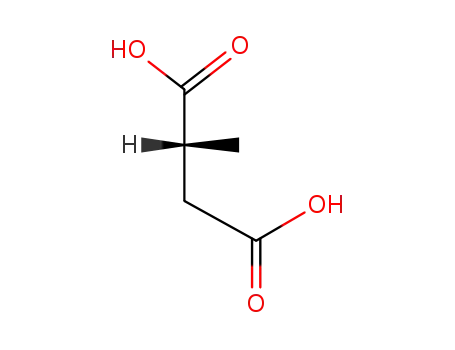 Molecular Structure of 3641-51-8 ((R)-(+)-Methylsuccinic acid)