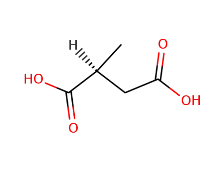 Molecular Structure of 2174-58-5 ((S)-(-)-Methylsuccinic acid)