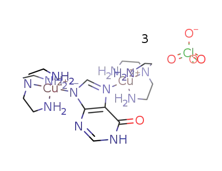 [(Cu(tris(2-aminoethyl)amine))2(hypoxanthinato)](ClO4)3