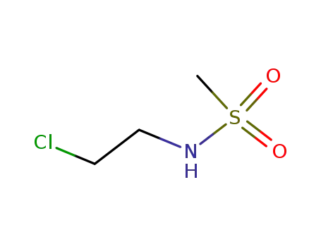 Molecular Structure of 21896-59-3 (N-(2-chloroethyl)methanesulphonamide)