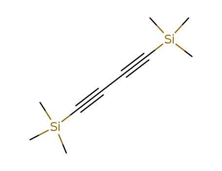 4526-07-2,1,4-BIS(TRIMETHYLSILYL)-1,3-BUTADIYNE,2,7-Disilaocta-3,5-diyne,2,2,7,7-tetramethyl- (6CI,7CI,8CI); Silane, 1,3-butadiyne-1,4-diylbis[trimethyl-(9CI); 1,3-Butadiyne-1,4-diylbis[trimethylsilane];1,3-Butadiynylenebis[trimethylsilane]; 1,4-Bis(trimethylsilyl)-1,3-butadiyne;1,4-Bis(trimethylsilyl)butadiyne; Bis(trimethylsilyl)-1,3-butadiyne;Bis(trimethylsilyl)butadiyne; Bis(trimethylsilyl)diacetylene;Trimethyl(4-(trimethylsilyl)-1,3-butadiynyl)silane