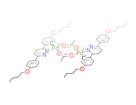 bis(μ-acetato)bis[3,6-bis(4'-(butyloxy)phenyl)pyridazine]dipalladium