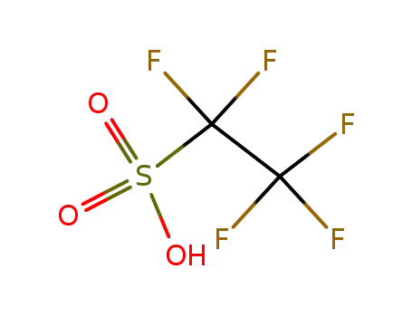 Molecular Structure of 354-88-1 (Pentafluoroethane sulfonic acid)