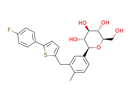 Molecular Structure of 842133-18-0 (Canagliflozin)