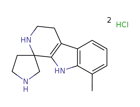 8-methyl-2,3,4,9-tetrahydrospiro[β-carboline-1,3'-pyrrolidine] dihydrochloride