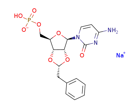 sodium ((3aS,4R,6R,6aS)-6-(4-amino-2-oxopyrimidin-1(2H)-yl)-2-benzyltetrahydrofuro[3,4-d][1,3]dioxol-4-yl)methyldihydrogen phosphate