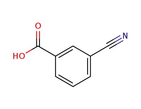 Molecular Structure of 1877-72-1 (3-Cyanobenzoic acid)
