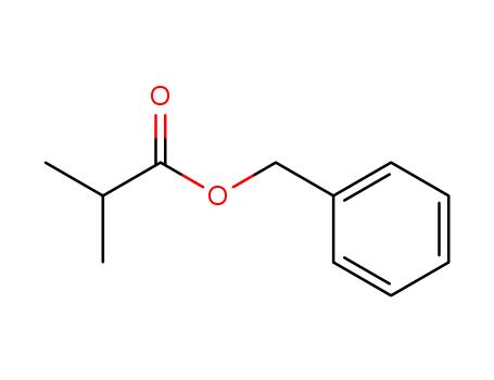 103-28-6,Benzyl isobutyrate,Isobutyricacid, benzyl ester (6CI,7CI,8CI);Benzyl 2-methylpropionate;Benzylisobutanoate;Benzyl isobutyrate;NSC 406201;NSC 46112;Phenylmethyl2-methylpropanoate;