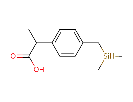 2-[(4-dimethylsilylmethyl)phenyl]propionic acid