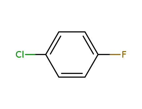 Molecular Structure of 352-33-0 (1-Chloro-4-fluorobenzene)