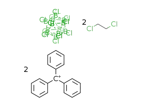 [CPh3]2[B12Cl12]*2(1,2-dichloroethane)