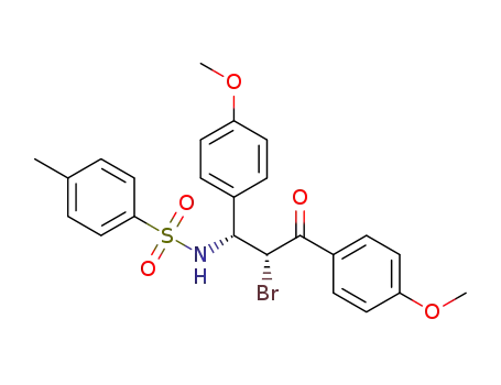 2-bromo-1-(4'-methoxyphenyl)-3-(4-methoxyphenyl)-3-(p-toluenesulfonamido)propan-1-one