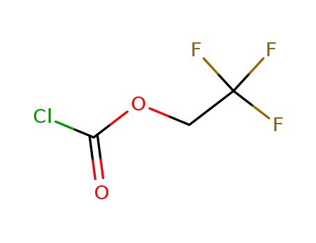 Molecular Structure of 27746-99-2 (2,2,2-TRIFLUOROETHYL CHLOROFORMATE)
