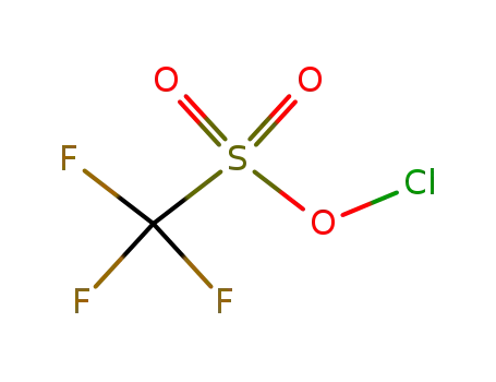 Molecular Structure of 65597-24-2 (CHLORINE(1)TRIFLUOROMETHANE-SULFONATE			)