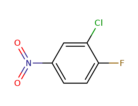 Molecular Structure of 350-30-1 (3-Chloro-4-fluoronitrobenzene)