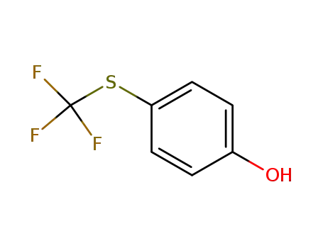 Molecular Structure of 461-84-7 (4-(Trifluoromethylthio)phenol)