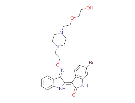 (2'Z-3'E)-6-bromoindirubin-3'-[O-(2-{4-[2-(2-hydroxyethoxy)-ethyl]piperazin-1-yl}ethyl)oxime]