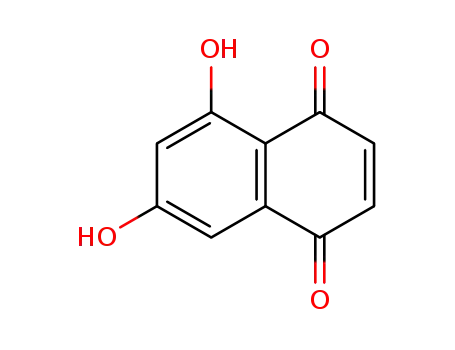 Molecular Structure of 4923-54-0 (5,7-Dihydroxy-1,4-naphthalenedione)