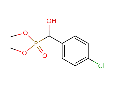 Molecular Structure of 6329-48-2 (dimethyl [(4-chlorophenyl)(hydroxy)methyl]phosphonate)