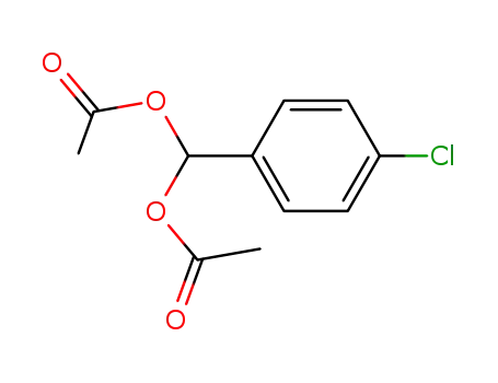 Molecular Structure of 13086-93-6 ((4-chlorophenyl)methanediyl diacetate)