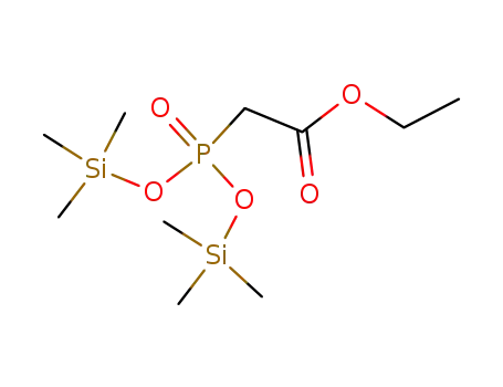 Molecular Structure of 65868-40-8 (Acetic acid, [bis[(trimethylsilyl)oxy]phosphinyl]-, ethyl ester)