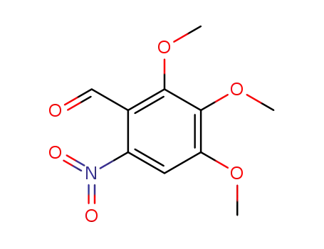 Molecular Structure of 52978-83-3 (Benzaldehyde, 2,3,4-trimethoxy-6-nitro-)