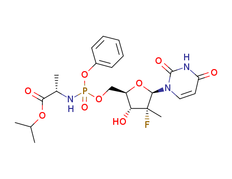 5'-O-(isopropyl-L-alanate,phenyl-phosphoramidyl)-2'-deoxy-2'-fluoro-2'-C-methyl-uridine
