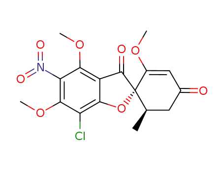 (2S,6'R)-(7-chloro-4,6-dimethoxy-5-nitro-benzofuran-3-one)-2-spiro-1'-(2'-methoxy-6'-methyl-cyclohex-2'-en-4'-one)