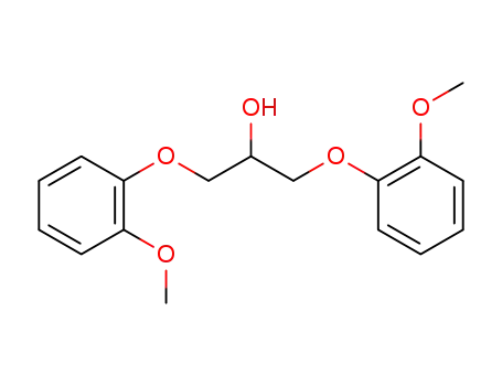 Molecular Structure of 16929-60-5 (1,3-Bis(2-methoxyphenoxy)-2-propanol)
