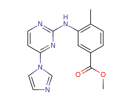 3-(4-imidazole-1-yl-pyrimidine-2-yl amino)-4-methyl-benzoic acid methyl ester