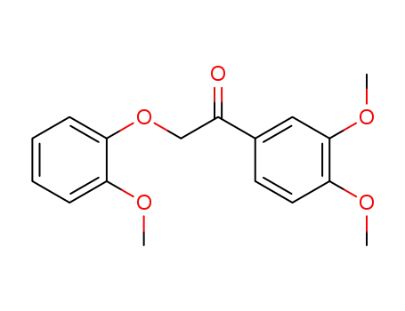 Molecular Structure of 22675-96-3 (Ethanone, 1-(3,4-dimethoxyphenyl)-2-(2-methoxyphenoxy)-)