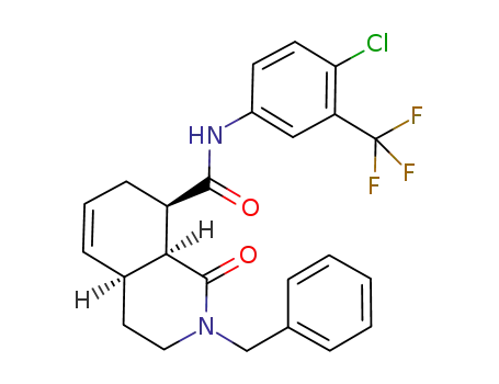 2-benzyl-N-(2,4-dichlorophenyl)-1-oxo-1,2,3,4,4a,7,8,8a-octahydroisoquinoline-8-carboxamide