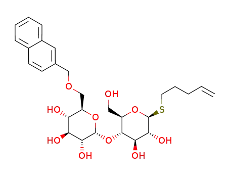 pent-4-en-1-yl 4-O-(6-O-((2-naphthyl)methyl)-α-D-glucopyranosyl)-1-thio-β-D-glucopyranoside