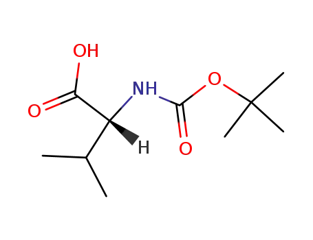 Molecular Structure of 22838-58-0 (Boc-D-Valine)