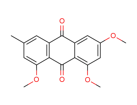 Molecular Structure of 6414-42-2 (9,10-Anthracenedione, 1,3,8-trimethoxy-6-methyl-)