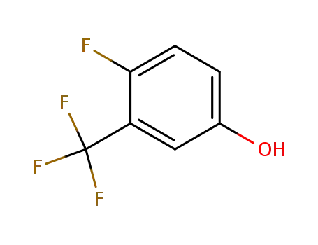 Molecular Structure of 61721-07-1 (4-Fluoro-3-(trifluoromethyl)phenol)