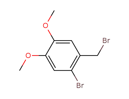 Molecular Structure of 53207-00-4 (2-Bromo-4,5-dimethoxybenzyl bromide)